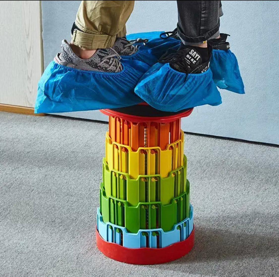 Telescopic Folding Plastic Stool, Outdoor Collapsible Stool, Plastic Camping Retractable Stool Telescopic Folding Plastic Stool, Outdoor Collapsible Stool, Plastic Camping Retractable Stool